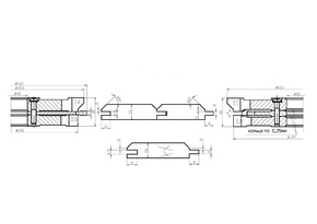 ДФ-14.83 пр№2 Комплект фрез для изготовления вагонки 160х40 (без полки, шип прямой), ВК15